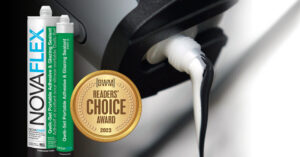 El sellador de acristalamiento portátil Qwik-Set NovaFlex gana el premio DWM Readers' Choice Award 2023